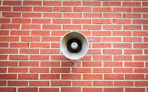  Intercom outside building